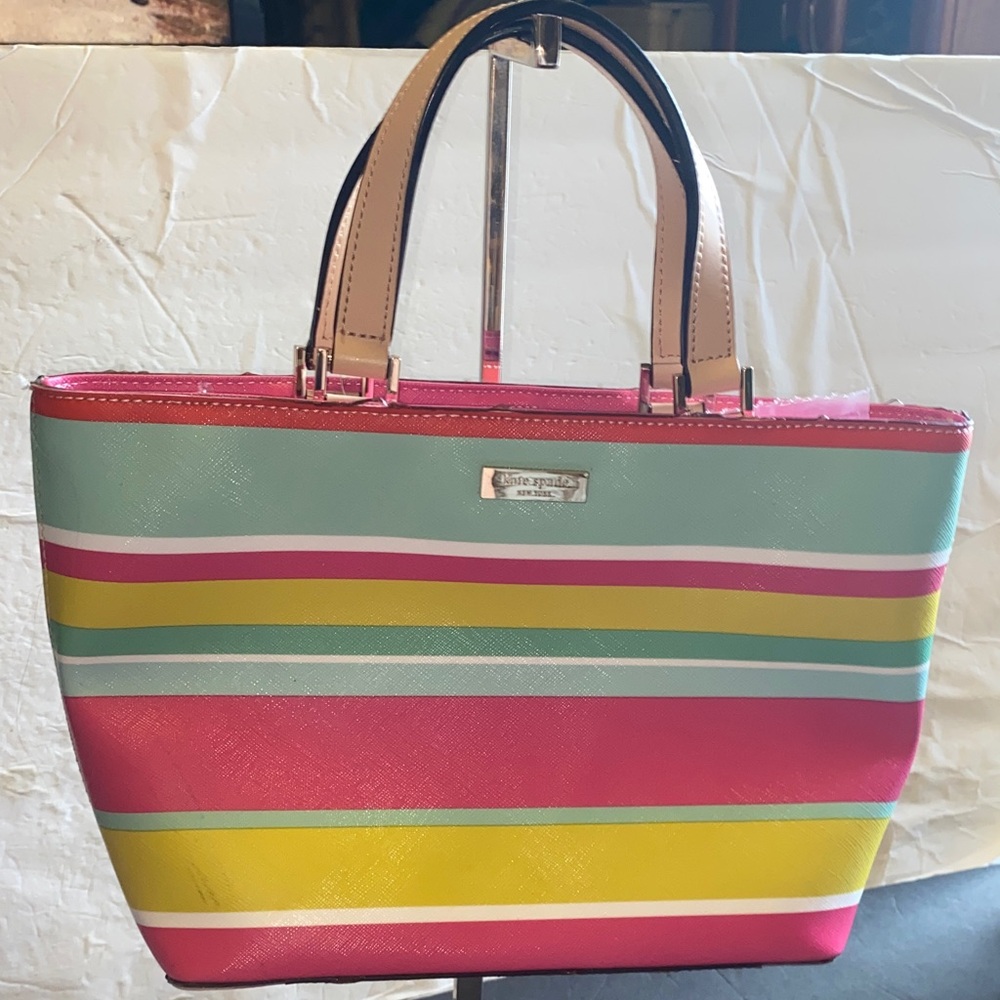 Kate Spade Multicolor Striped Tote Bag